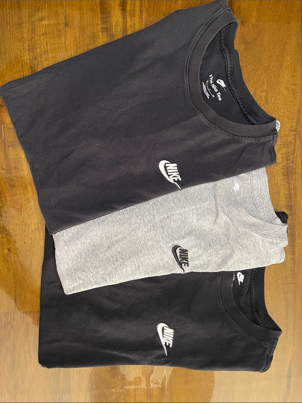Nike Short Sleeve Crewneck Tee Pack in Black and Gray